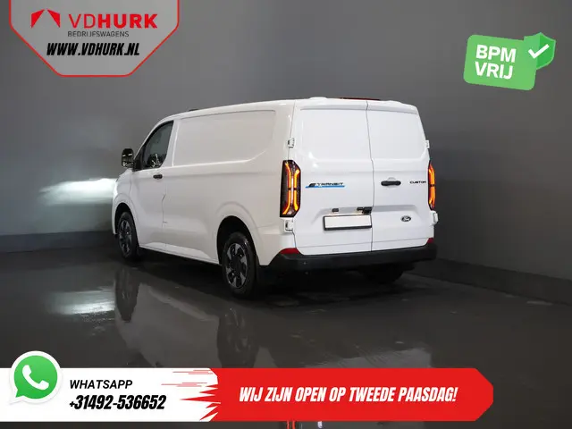 Ford E-Transit Custom Trend 65 kWh 330 km WLTP Garantie t/m 2029/ LED/ Standkachel/ Snellader/ 2.3t...