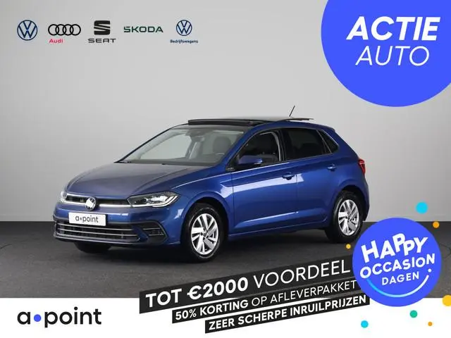 Volkswagen Polo 1.0 TSI Style 110PK DSG (Automaat) | Panoramadak | Carplay | Climatronic | Stoelverw...