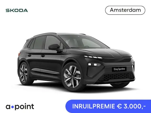 Skoda Elroq 85 Sportline | Trekhaak | elektr. achterklep | Matrix LED | Travel Assist | Stuur - en s...