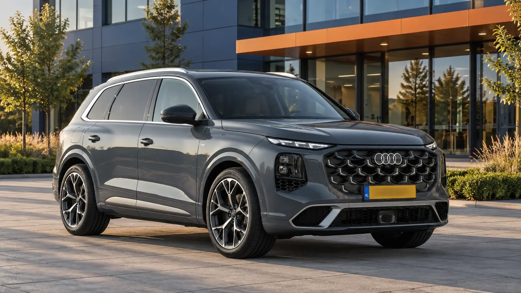 Audi Q7 nieuwe generatie in grijs