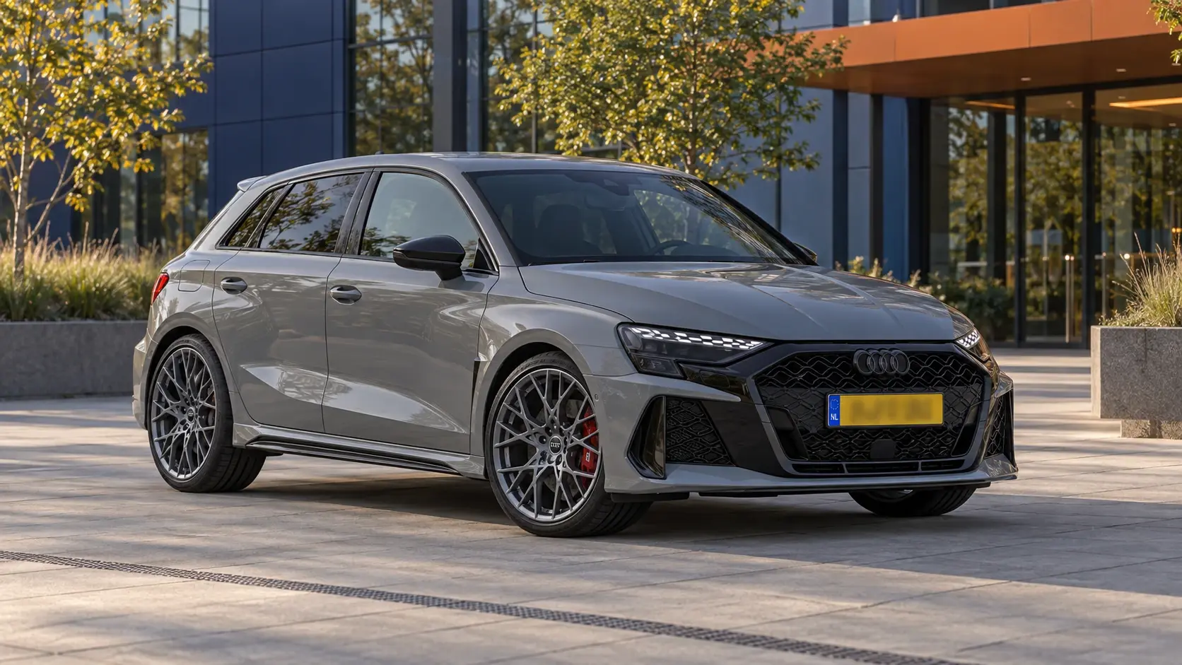 Audi RS3 Sportback in grijs