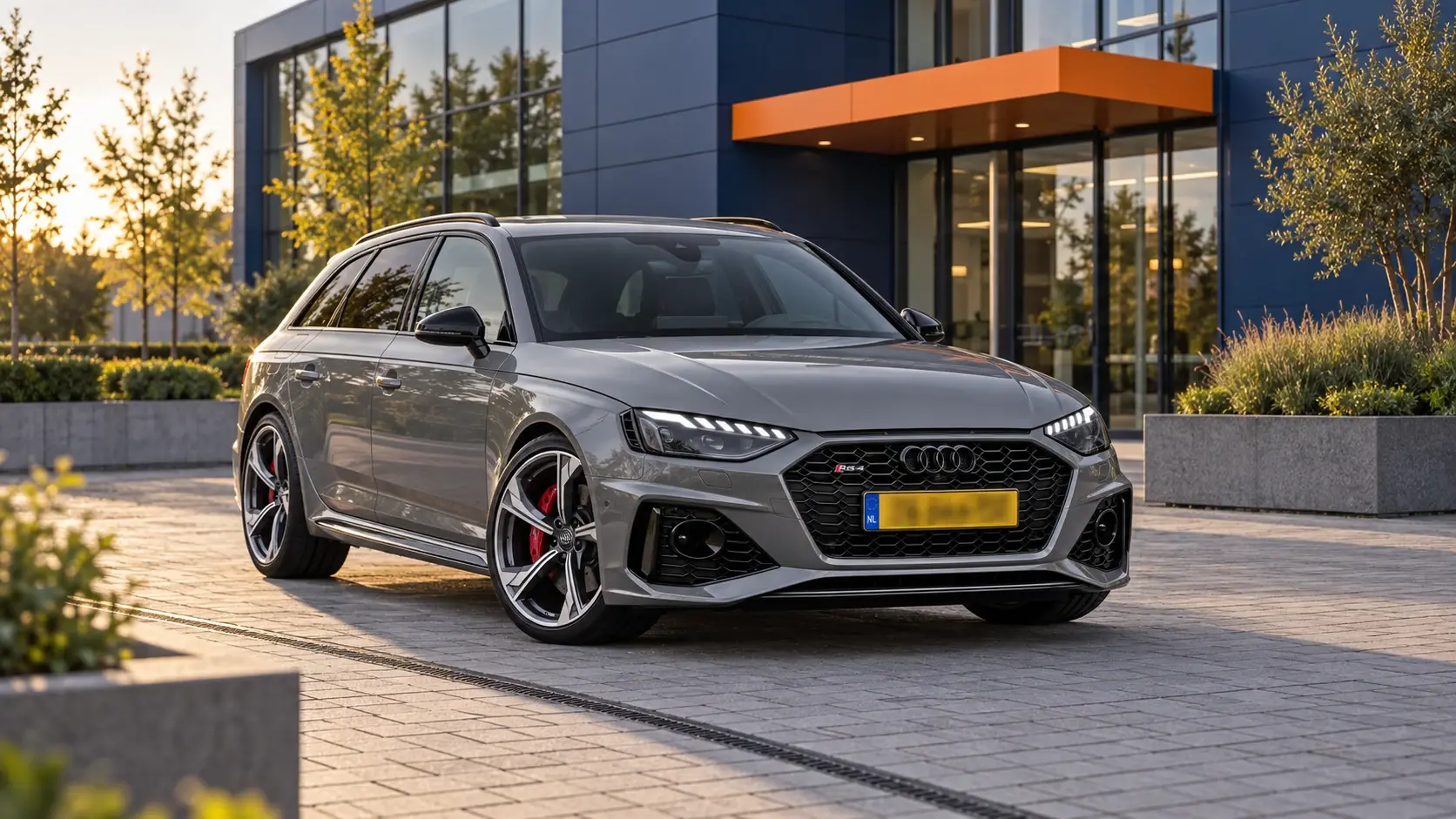 Audi RS4 Avant in grijs