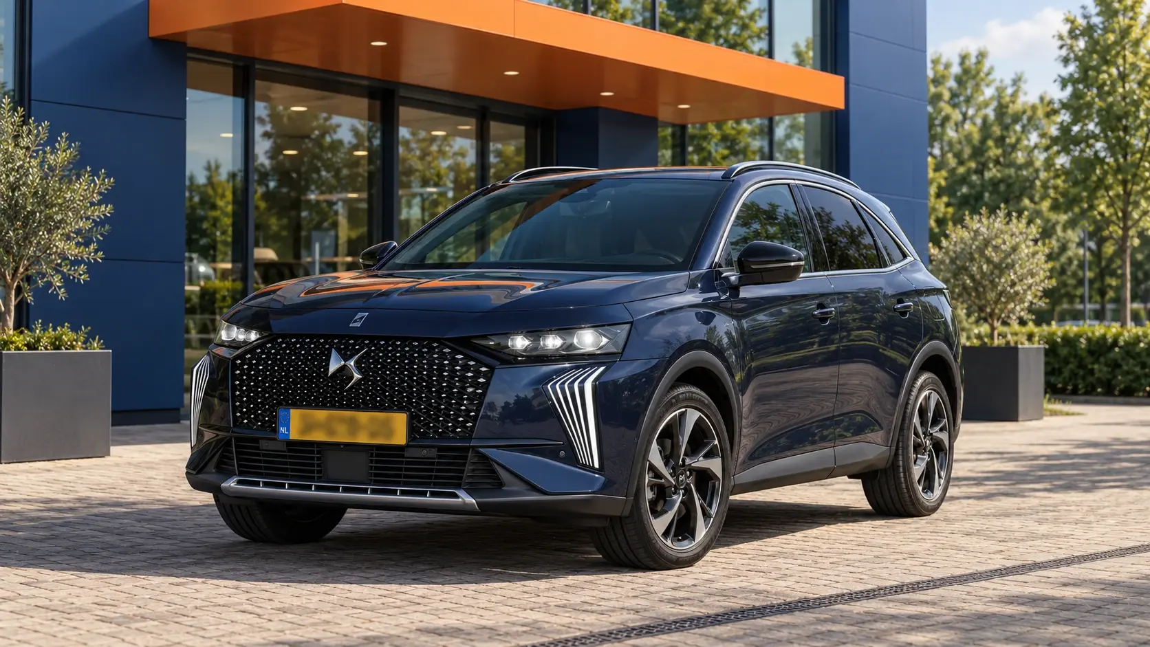 DS 7 kopen: donkerblauwe facelift