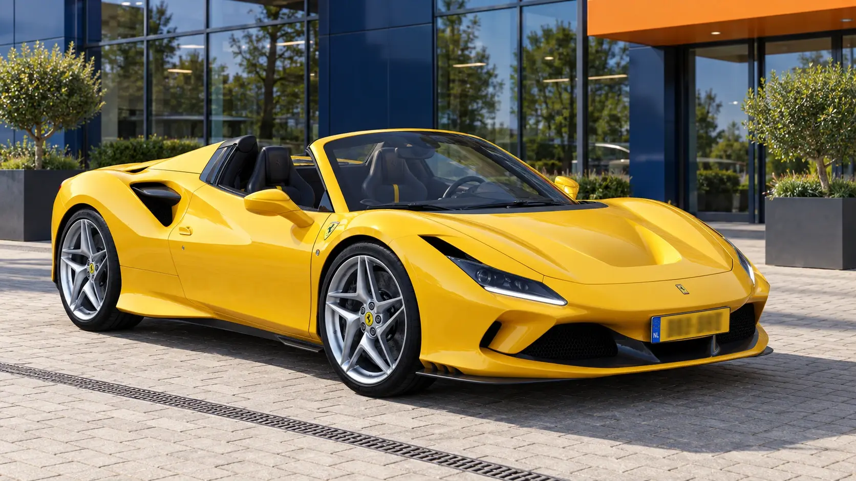 Ferrari F8 Spider kopen: gele Spider