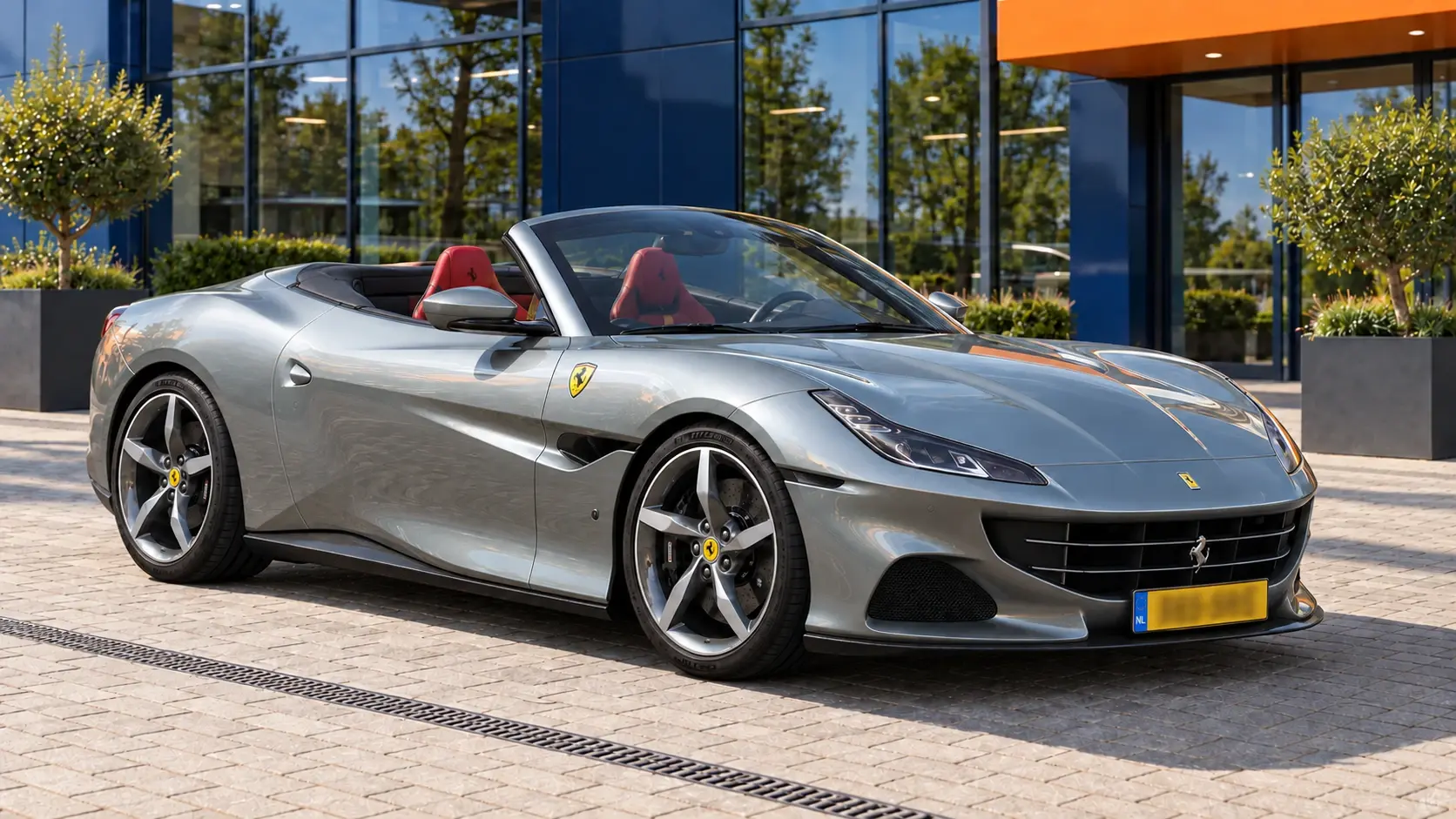 Ferrari Portofino kopen: zilvergrijze Portofino M