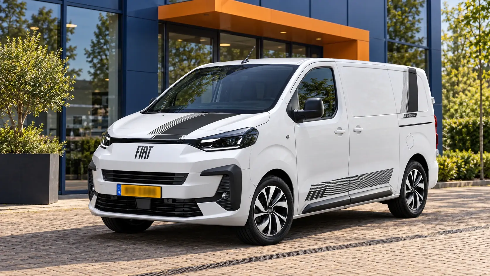 Fiat Scudo kopen: witte E-Scudo S-Design
