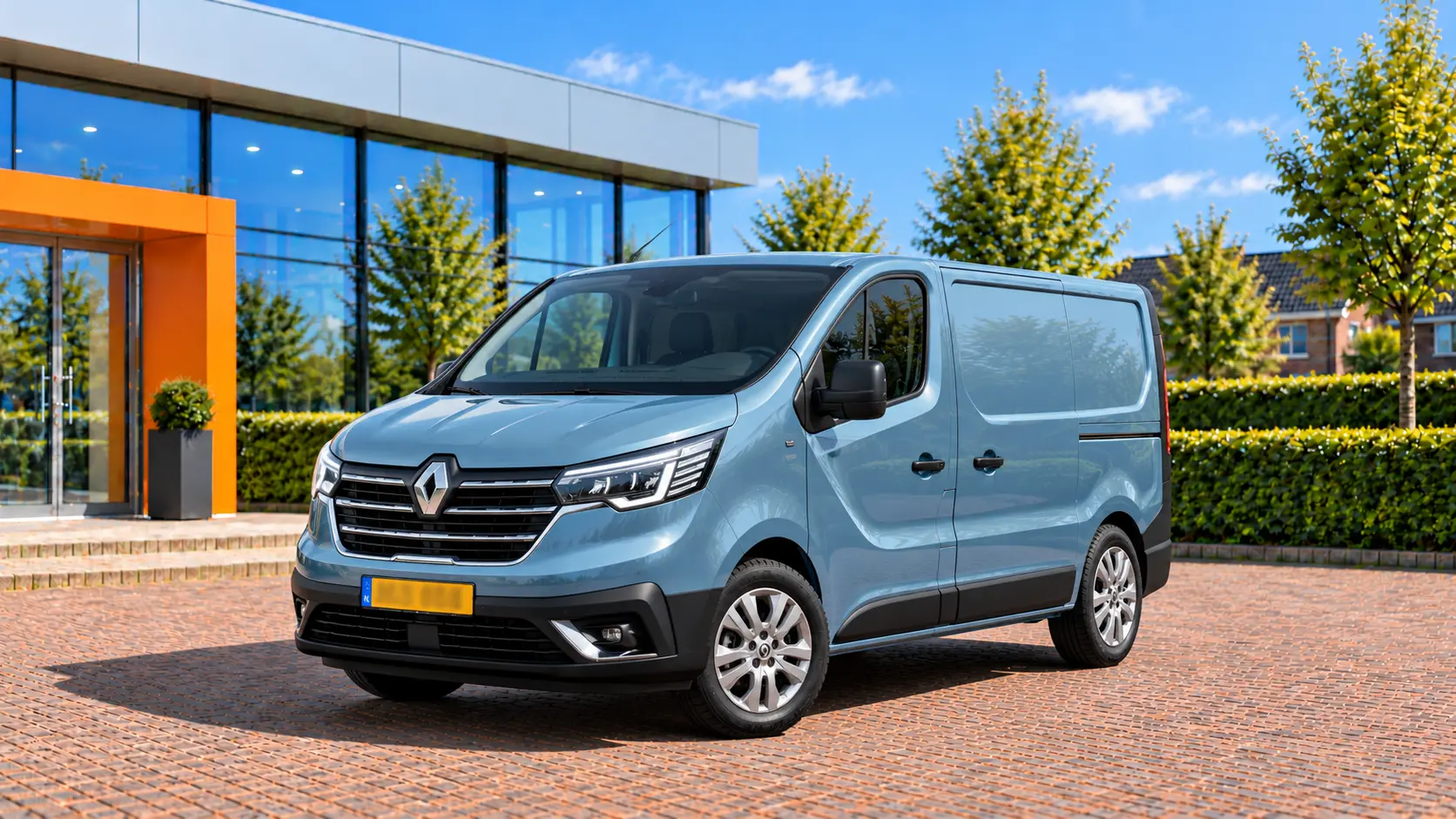 Renault Trafic bestelwagen van voren
