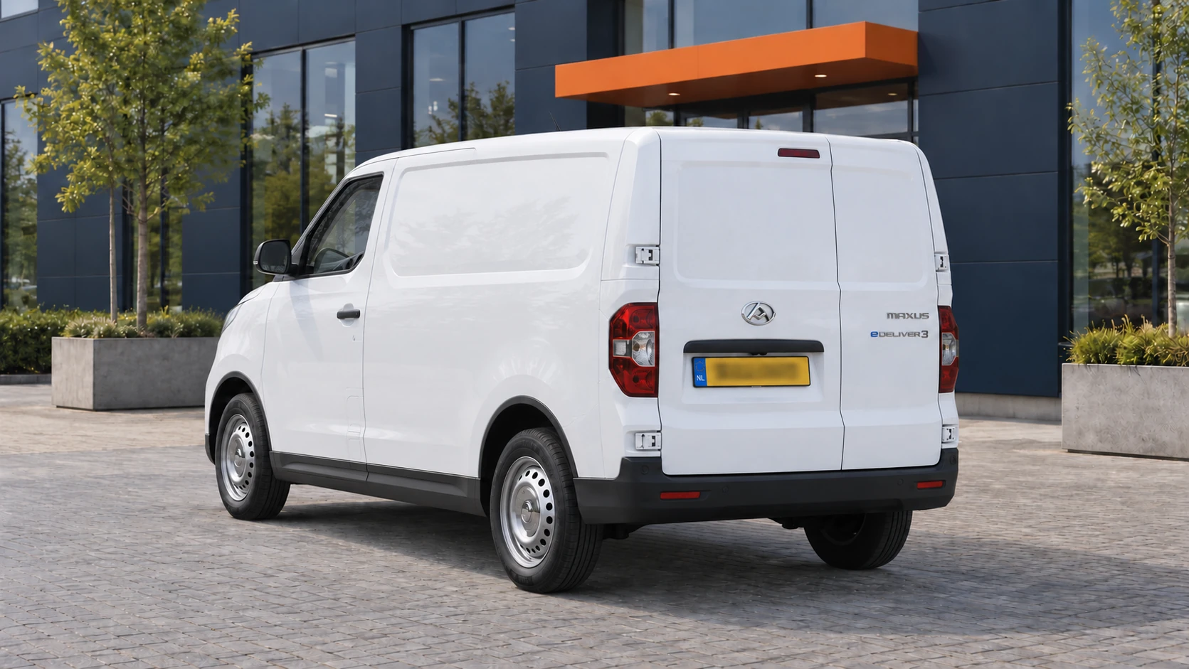 Maxus eDeliver3 van achteren