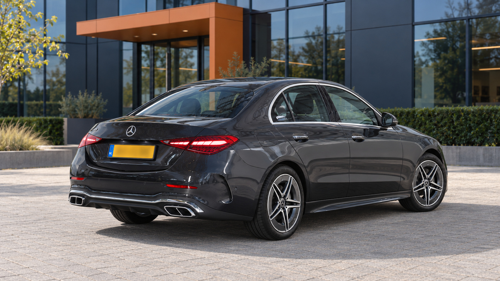 Mercedes-Benz C-Klasse van achteren