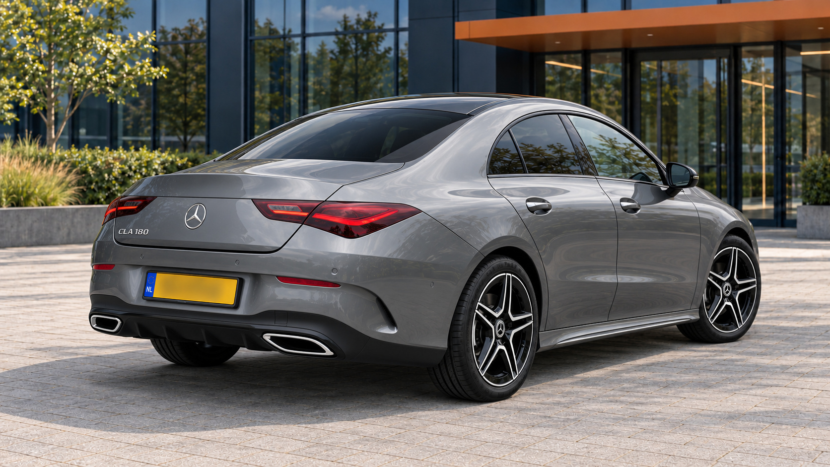 Mercedes-Benz CLA-Klasse van achteren