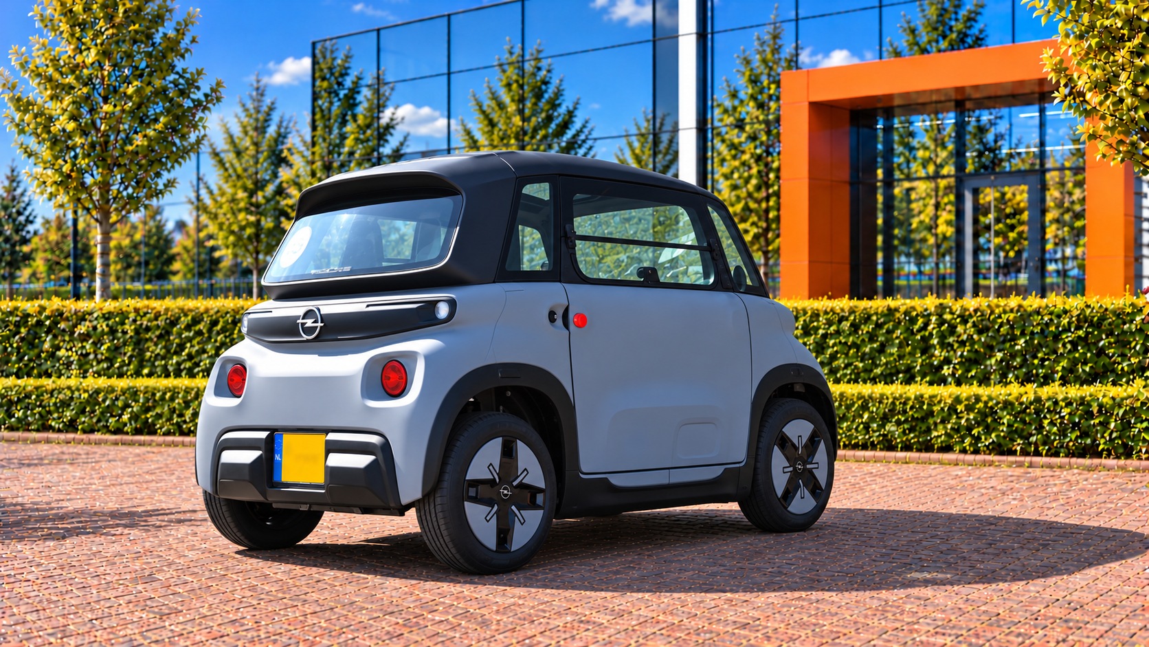Opel Rocks-e van achteren