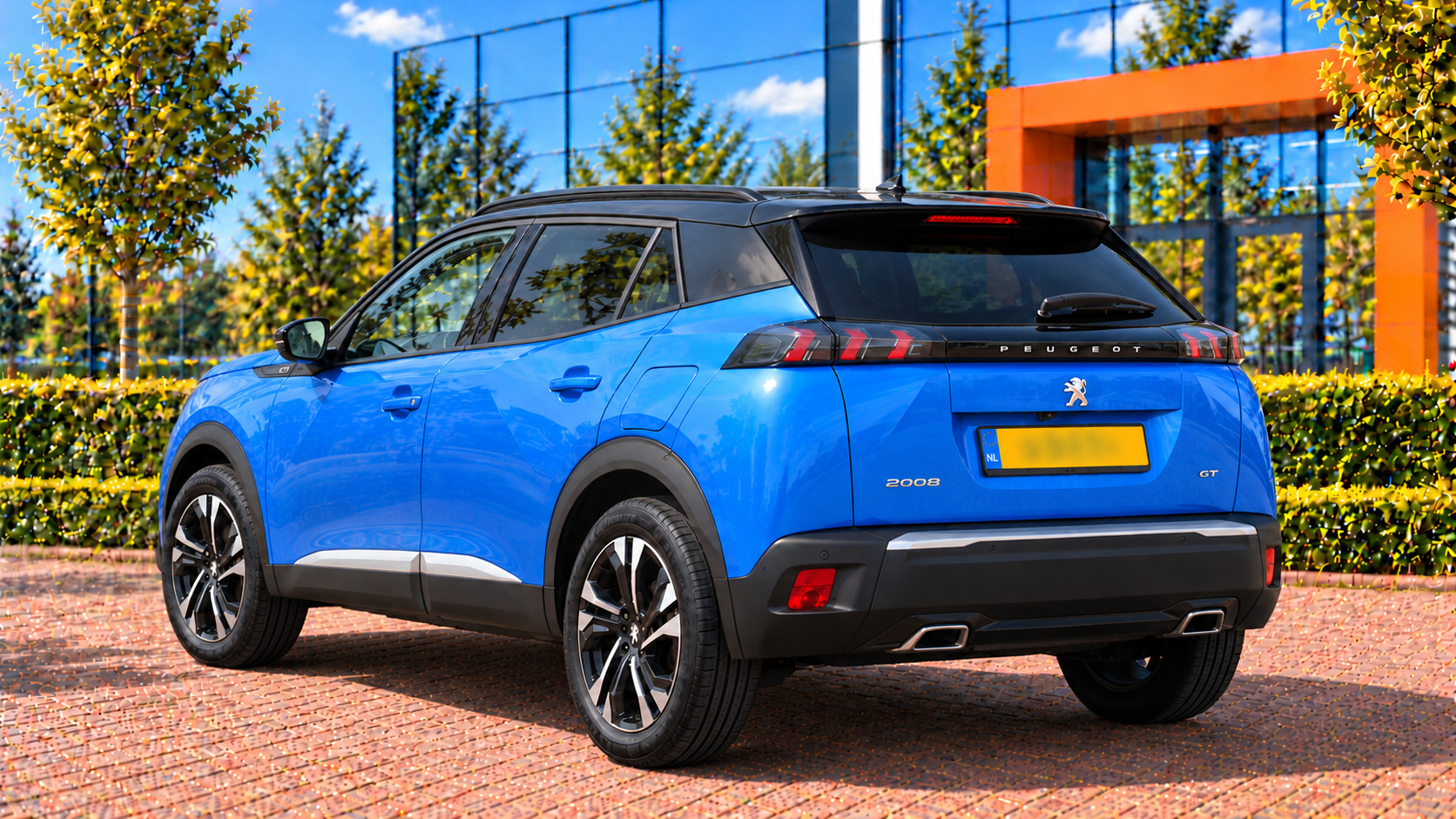 Peugeot 2008 van achteren