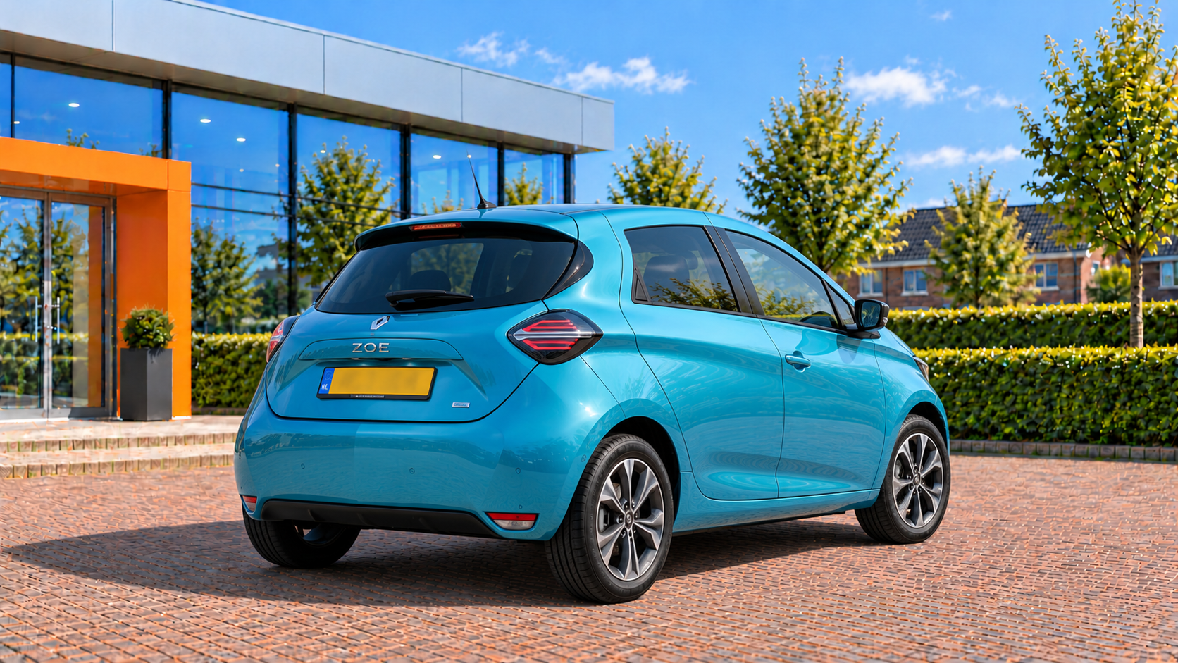 Renault ZOE ZE50 van achteren