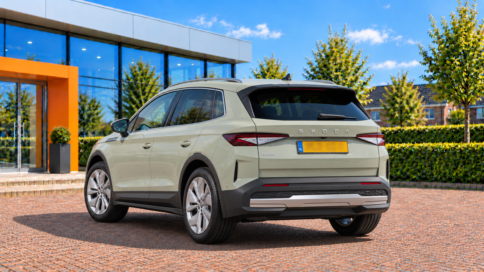 Skoda Elroq van achteren