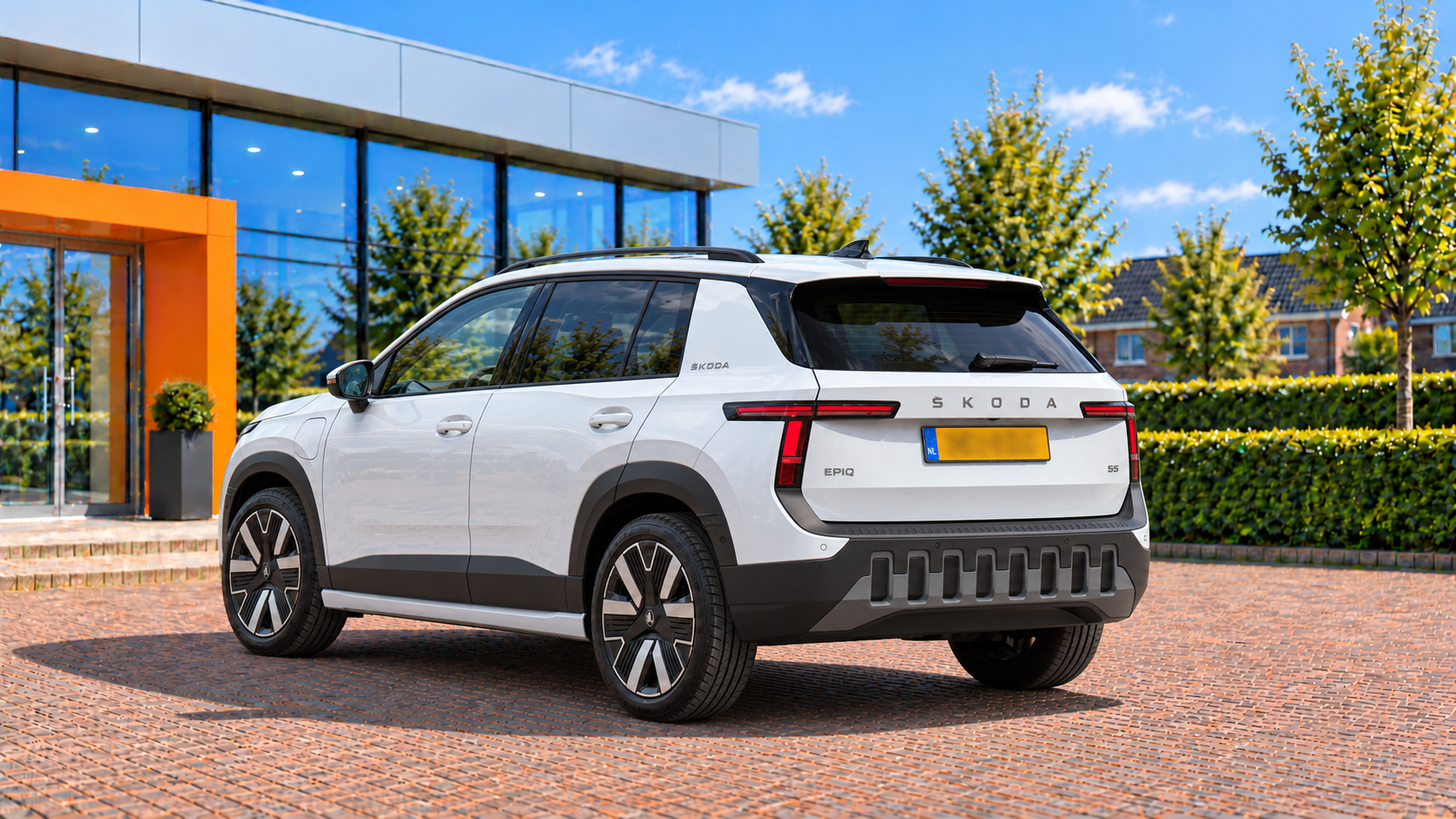 Skoda Epiq van achteren