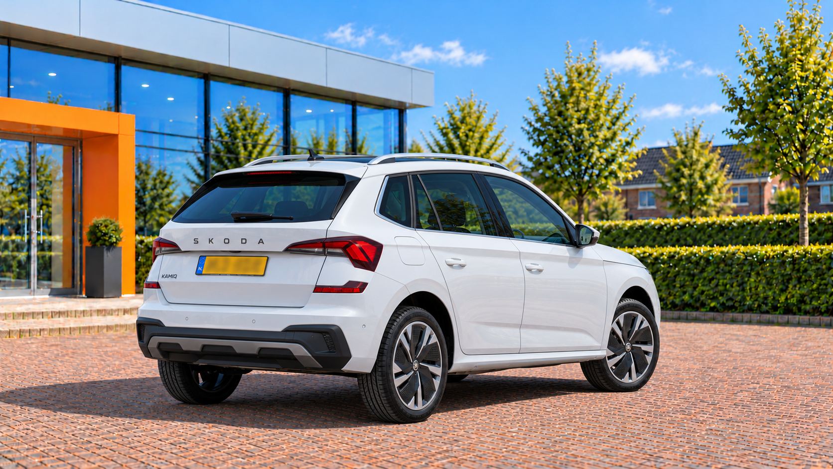 Skoda Kamiq van achteren