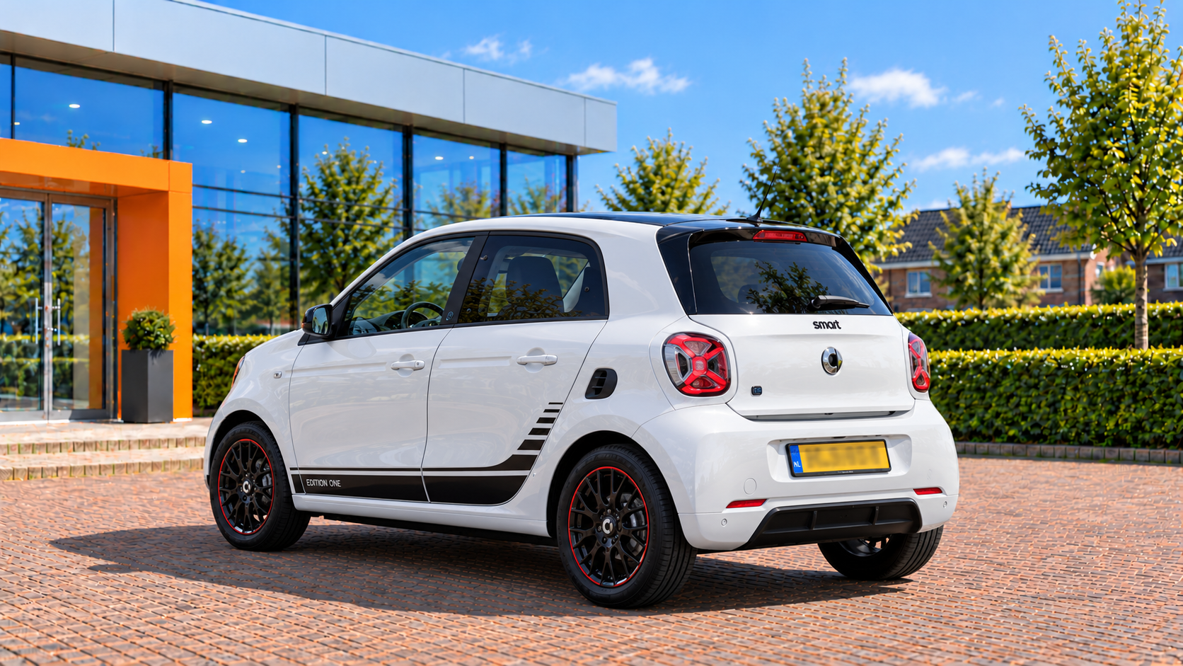 Smart Forfour van achteren