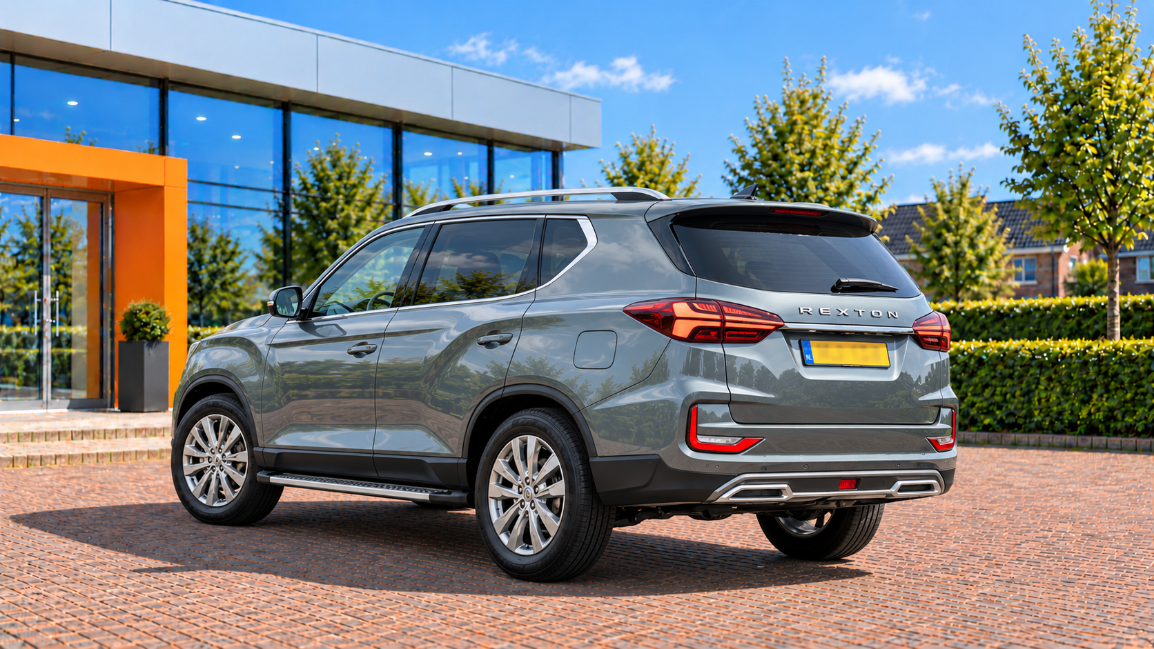 Ssangyong Rexton van achteren