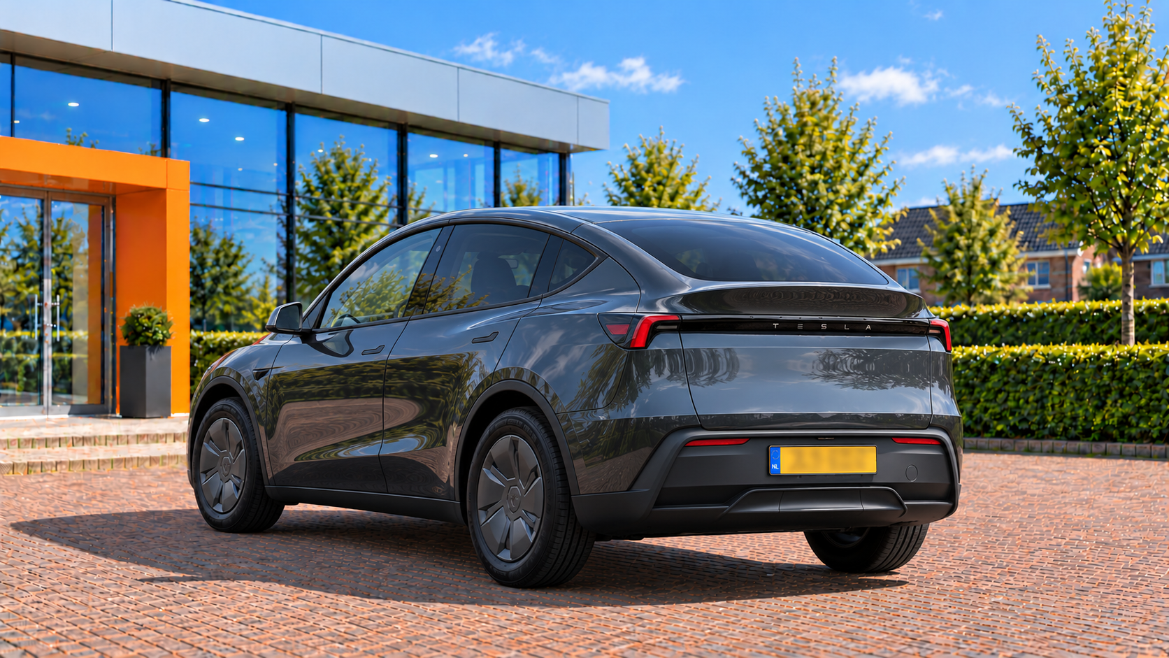 Tesla Model Y van achteren