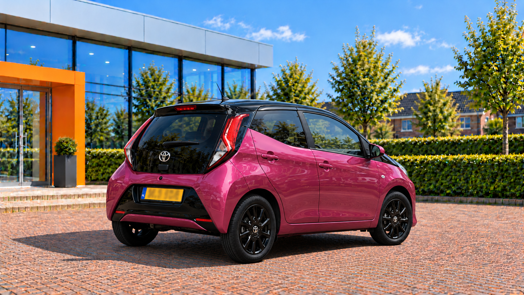 Toyota Aygo van achteren
