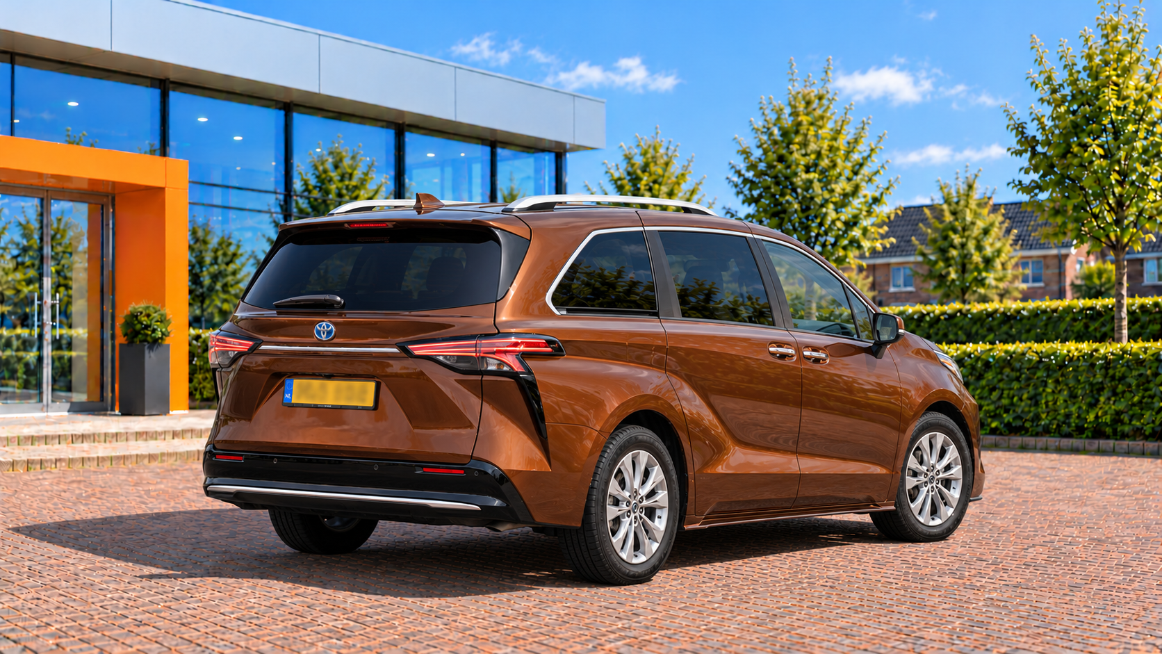 Toyota Sienna van achteren
