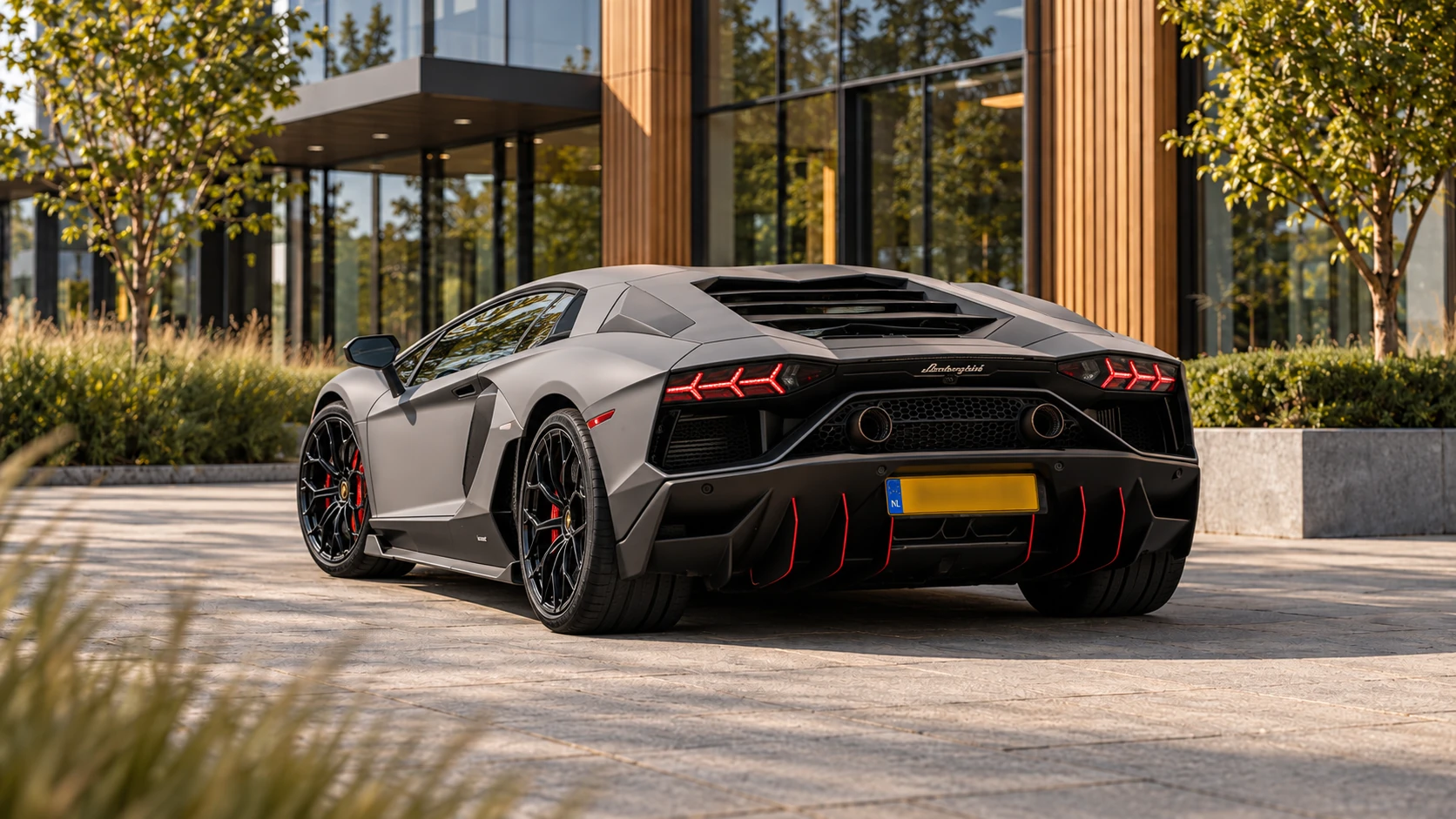 Lamborghini Aventador – achterzijde