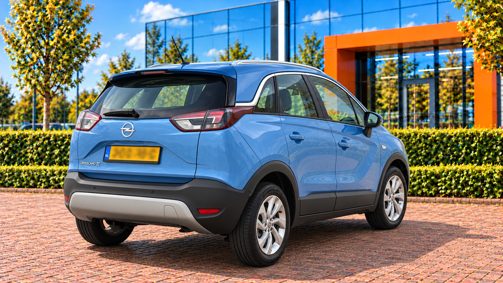 Opel Crossland X van achteren